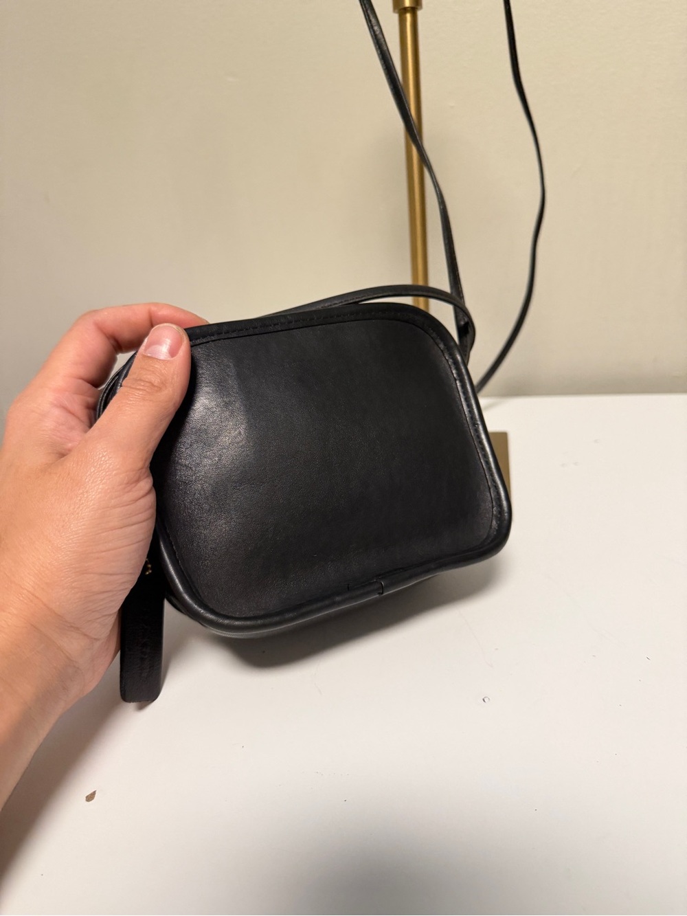 Vintage COACH 9935 Hadley Zip Leather Crossbody Mini Bag C872-304 MADE IN USA - Picture 4 of 13